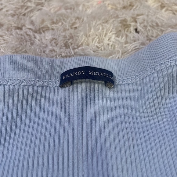 BRAND MELVILLE light blue ribbed top - Picture 3 of 3